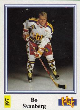 1991-92 Semic Elitserien (Swedish) Stickers #197 Bo Svanberg Front