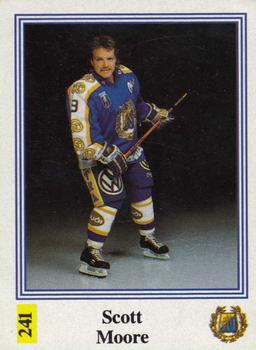 1991-92 Semic Elitserien (Swedish) Stickers #241 Scott Moore Front