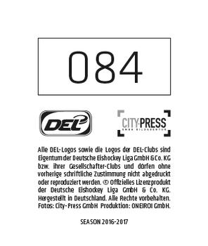 2016-17 Playercards Stickers (DEL) #84 DEG Logo Back