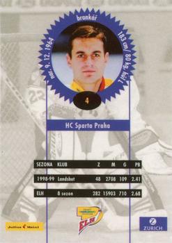 1999-00 Czech OFS #4 Petr Briza Back