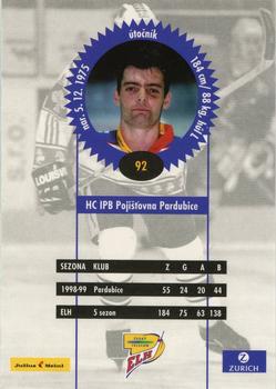 1999-00 Czech OFS #92 Jaroslav Kudrna Back