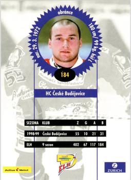 1999-00 Czech OFS #184 Milan Nedoma Back