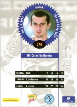 1999-00 Czech OFS #278 Peter Bartos Back