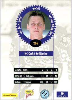 1999-00 Czech OFS #286 Filip Turek Back