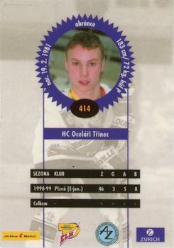 1999-00 Czech OFS #414 David Nosek Back