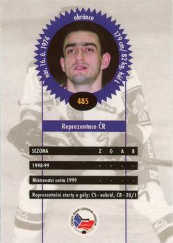 1999-00 Czech OFS #485 Radim Tesarik Back