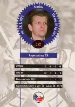 1999-00 Czech OFS #552 Dusan Salficky Back