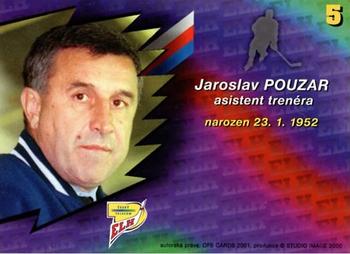2000-01 Czech OFS #5 Jaroslav Pouzar Back