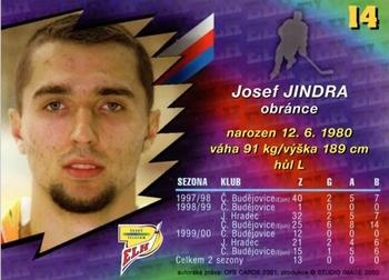 2000-01 Czech OFS #14 Josef Jindra Back