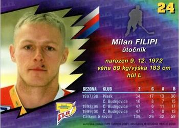 2000-01 Czech OFS #24 Milan Filipi Back