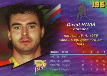 2000-01 Czech OFS #195 David Havir Back