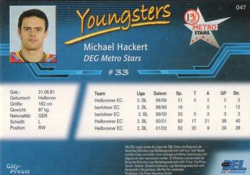 2002-03 Playercards (DEL) #47 Michael Hackert Back