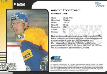 2002-03 Playercards (DEL) - Topscorer #TS 06 Marc Fortier Back