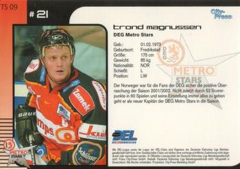 2002-03 Playercards (DEL) - Topscorer #TS 09 Trond Magnussen Back