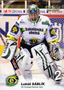 2007-08 Czech OFS #32 Lukas Sablik Front