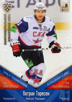 2011-12 Sereal KHL Basic Series - Gold Parallel #СКА018 Patrick Thoresen Front