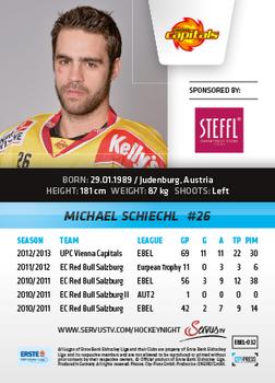2013-14 Austrian EBEL #32 Michael Schichel Back