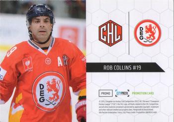 2015-16 Playercards Premium Series 1 (DEL) - Promotion Cards #NNO Rob Collins Back