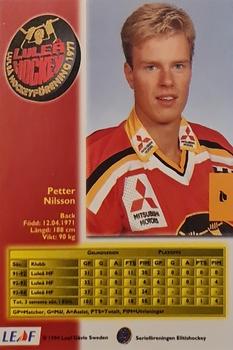 1994-95 Leaf Elit Set (Swedish) #7 Petter Nilsson Back