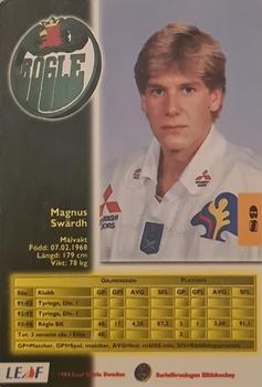 1994-95 Leaf Elit Set (Swedish) #89 Magnus Swärdh Back