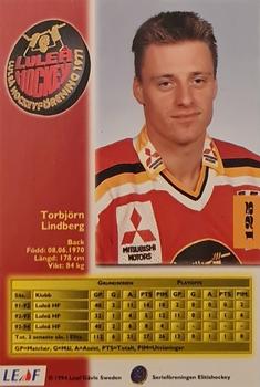 1994-95 Leaf Elit Set (Swedish) #125 Torbjorn Lindberg Back