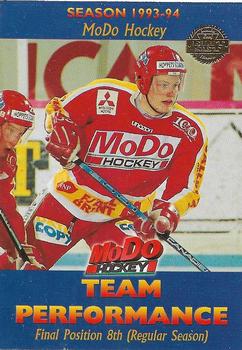 1994-95 Leaf Elit Set (Swedish) #144 MoDo Hockey Team Performance Front