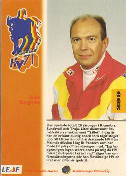 1994-95 Leaf Elit Set (Swedish) #299 Sune Bergman Back