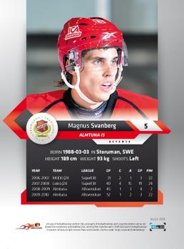 2010-11 HockeyAllsvenskan #ALLS-005 Magnus Svanberg Back