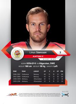 2010-11 HockeyAllsvenskan #ALLS-007 Linus Stensson Back