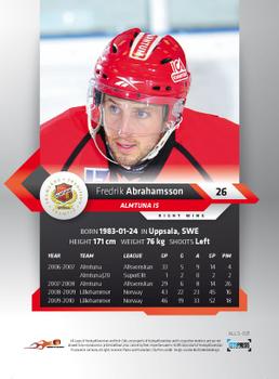 2010-11 HockeyAllsvenskan #ALLS-021 Fredrik Abrahamsson Back