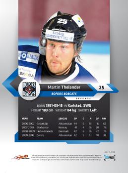 2010-11 HockeyAllsvenskan #ALLS-038 Martin Thelander Back