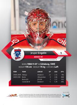 2010-11 HockeyAllsvenskan #ALLS-045 Jesper Engelin Back