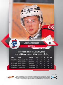 2010-11 HockeyAllsvenskan #ALLS-053 Oscar Andersson Back
