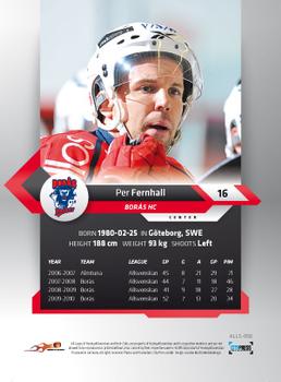 2010-11 HockeyAllsvenskan #ALLS-056 Per Fernall Back