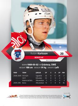 2010-11 HockeyAllsvenskan #ALLS-058 Robin Karlsson Back
