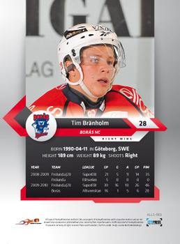 2010-11 HockeyAllsvenskan #ALLS-063 Tim Branholm Back