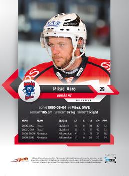 2010-11 HockeyAllsvenskan #ALLS-064 Mikael Aaro Back