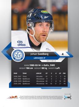 2010-11 HockeyAllsvenskan #ALLS-068 Johan Svedberg Back