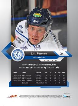 2010-11 HockeyAllsvenskan #ALLS-080 Jussi Pesonen Back