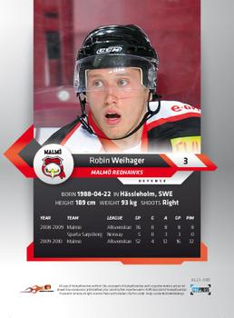 2010-11 HockeyAllsvenskan #ALLS-090 Robin Weihager Back