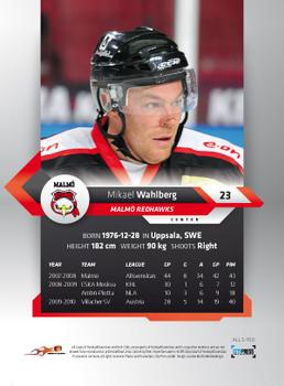 2010-11 HockeyAllsvenskan #ALLS-100 Mikael Wahlberg Back