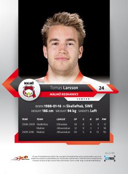 2010-11 HockeyAllsvenskan #ALLS-101 Thomas Larsson Back