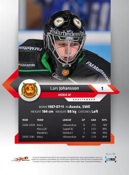 2010-11 HockeyAllsvenskan #ALLS-110 Lars Johansson Back
