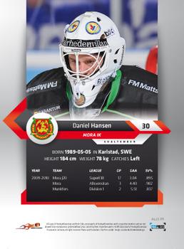 2010-11 HockeyAllsvenskan #ALLS-111 Daniel Hansen Back