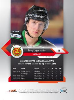 2010-11 HockeyAllsvenskan #ALLS-117 Tony Lagerstrom Back