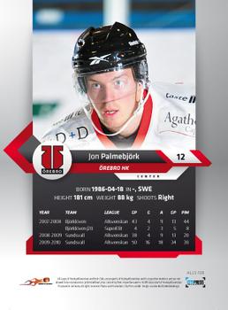 2010-11 HockeyAllsvenskan #ALLS-139 Jon Palmebjörk Back
