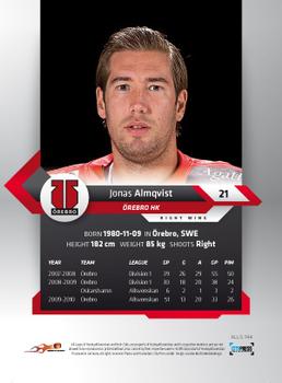 2010-11 HockeyAllsvenskan #ALLS-144 Jonas Almqvist Back