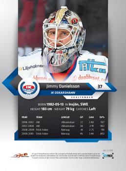 2010-11 HockeyAllsvenskan #ALLS-154 Jimmy Danielsson Back
