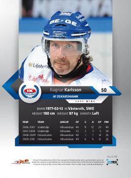 2010-11 HockeyAllsvenskan #ALLS-166 Ragnar Karlsson Back