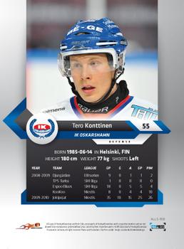 2010-11 HockeyAllsvenskan #ALLS-168 Tero Konttinen Back